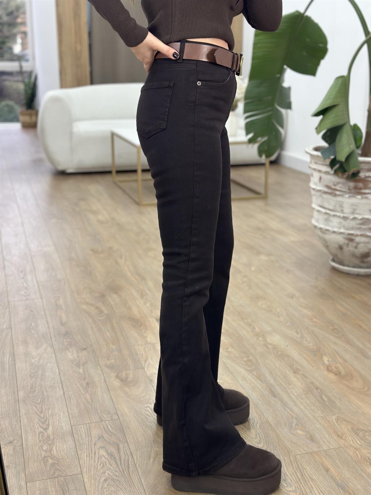 Orijinal Marka İspanyol Paça Jean - Acı Kahve