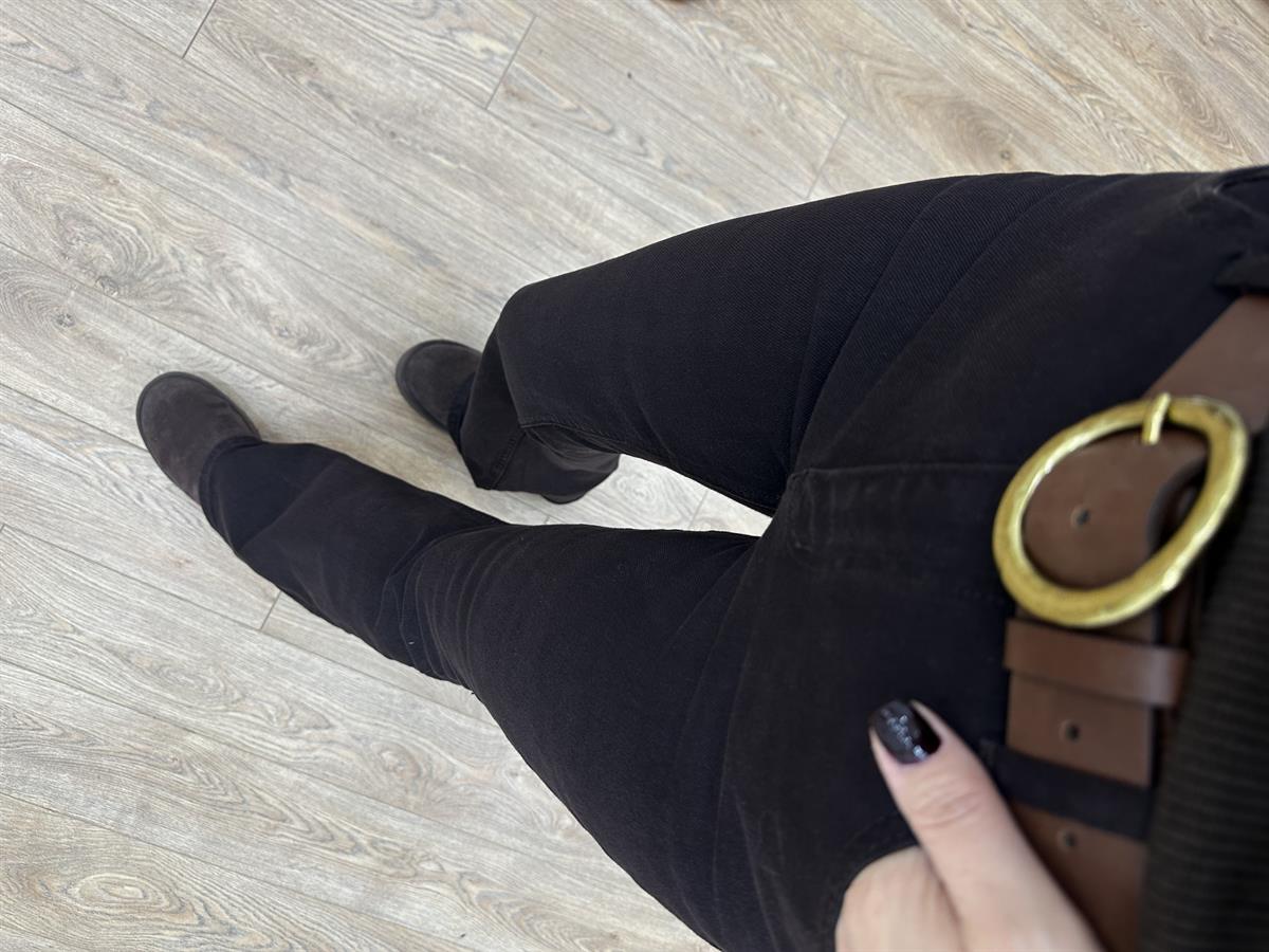 Orijinal Marka İspanyol Paça Jean - Acı Kahve