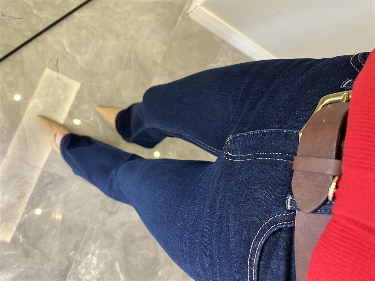 Orijinal Marka İspanyol Paça Jean - Lacivert