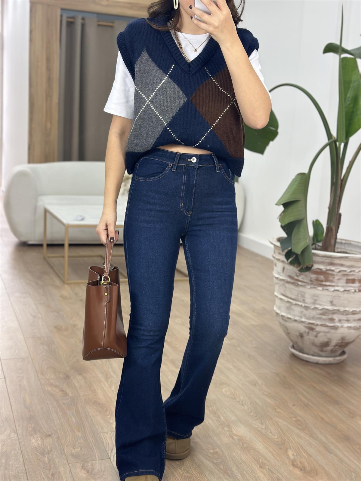 Orijinal Marka İspanyol Paça Jean - Lacivert