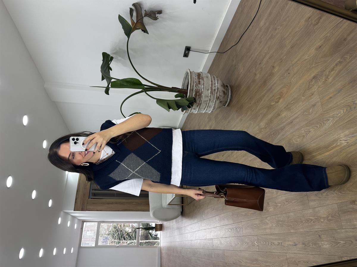 Orijinal Marka İspanyol Paça Jean - Lacivert