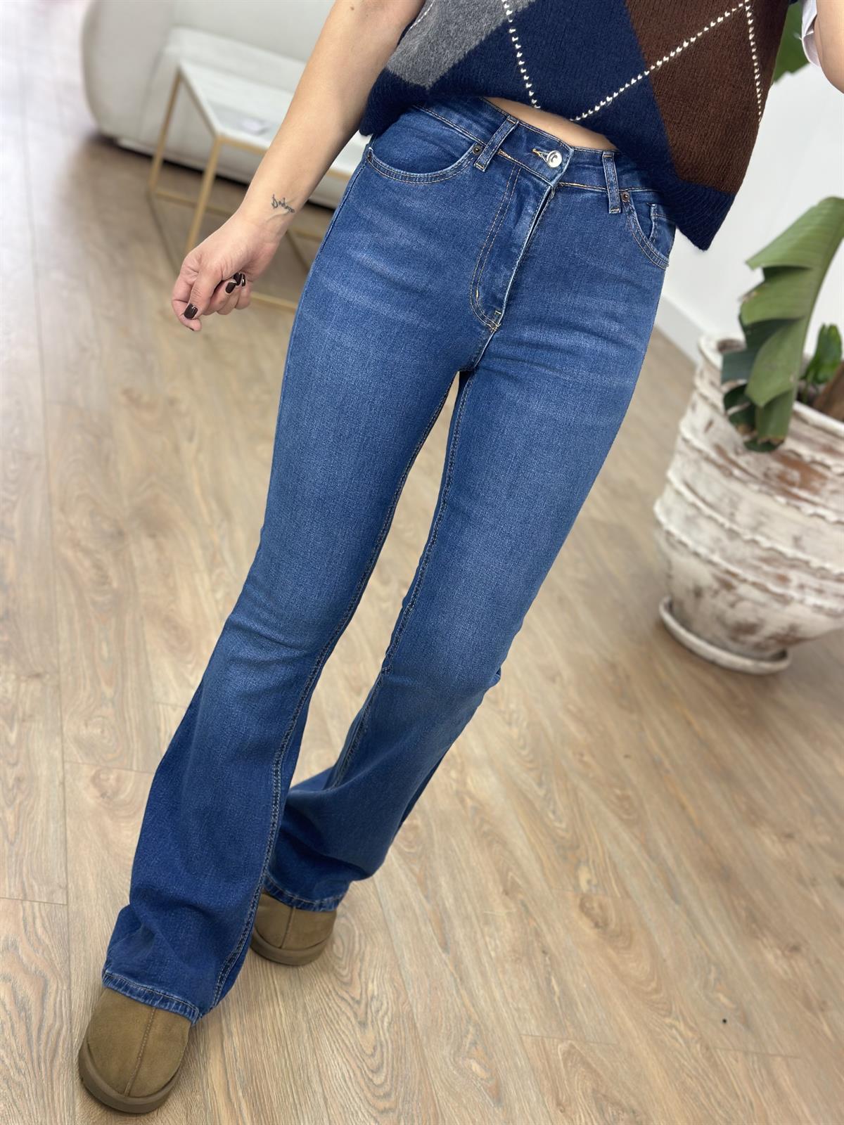 Orijinal Marka İspanyol Paça Jean - Mavi 