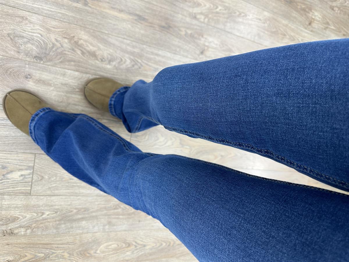 Orijinal Marka İspanyol Paça Jean - Mavi 