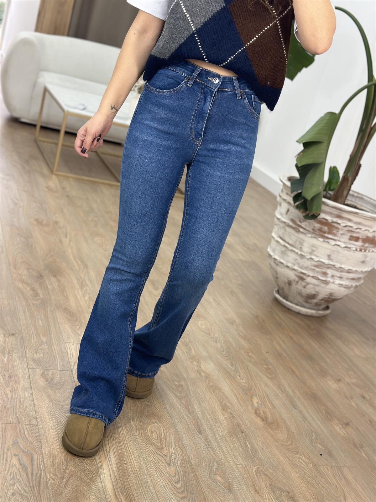 Orijinal Marka İspanyol Paça Jean - Mavi 