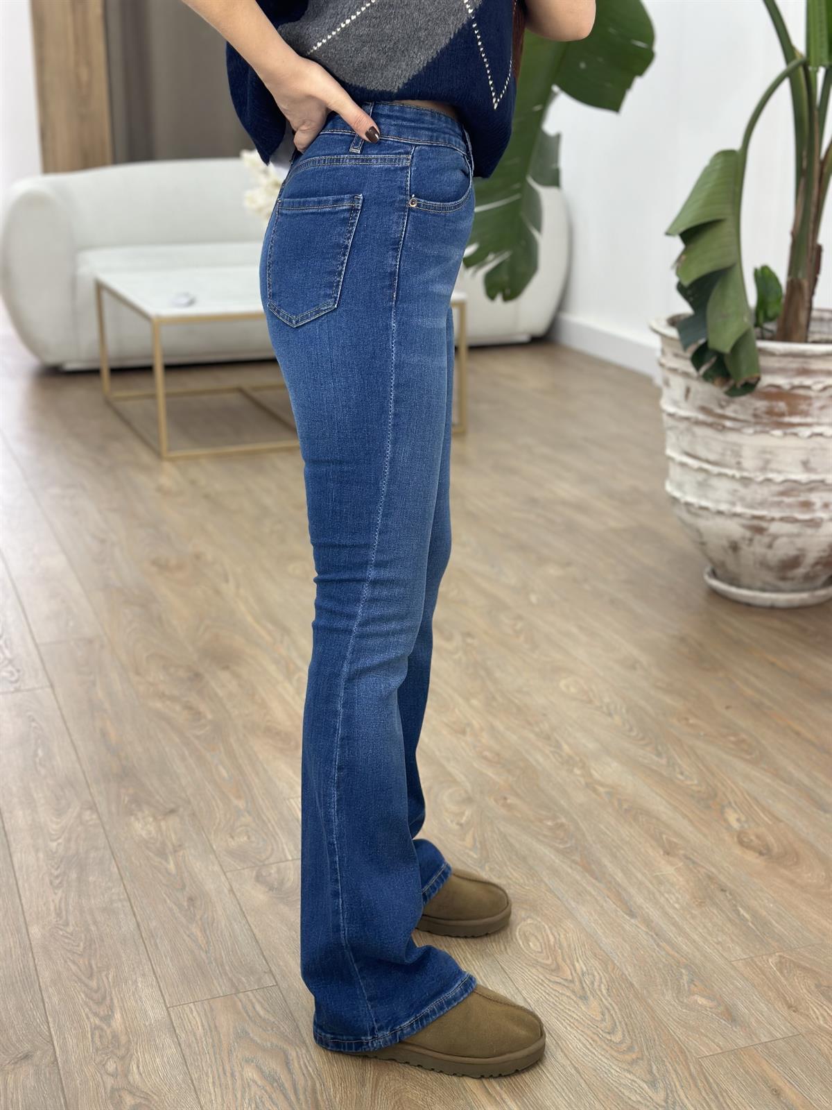 Orijinal Marka İspanyol Paça Jean - Mavi 