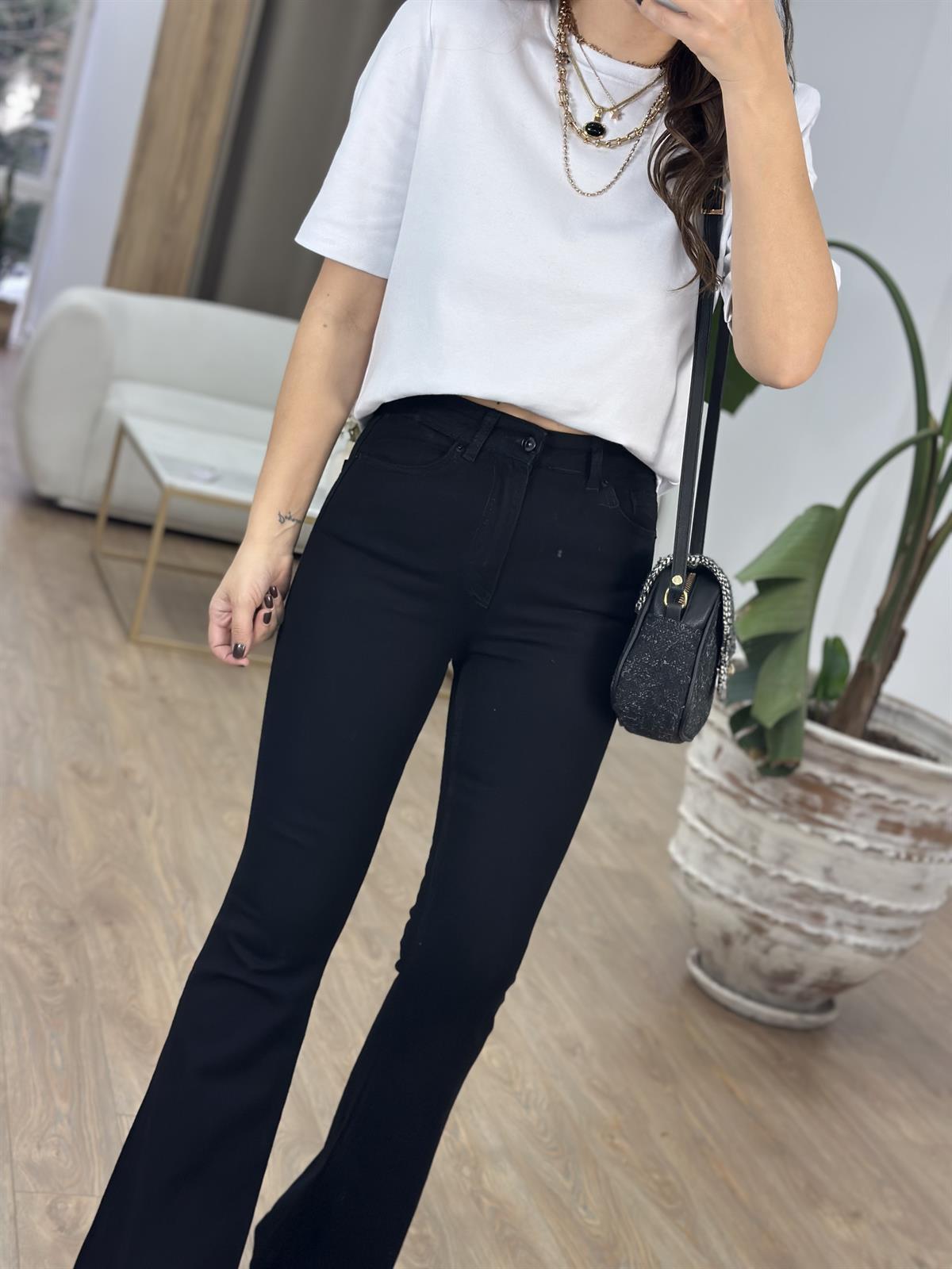 Orijinal Marka İspanyol Paça Jean - Siyah