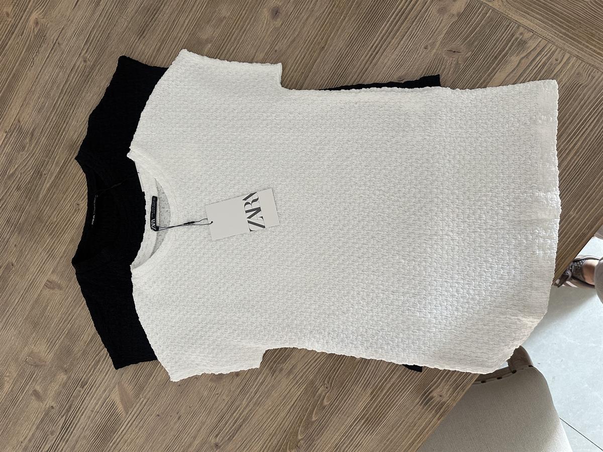 Orijinal Marka Kendinden Desenli Tshirt - Siyah