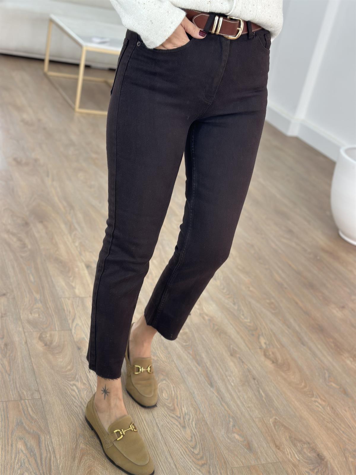 Orijinal Marka Kesik Paça Jean - Kahverengi