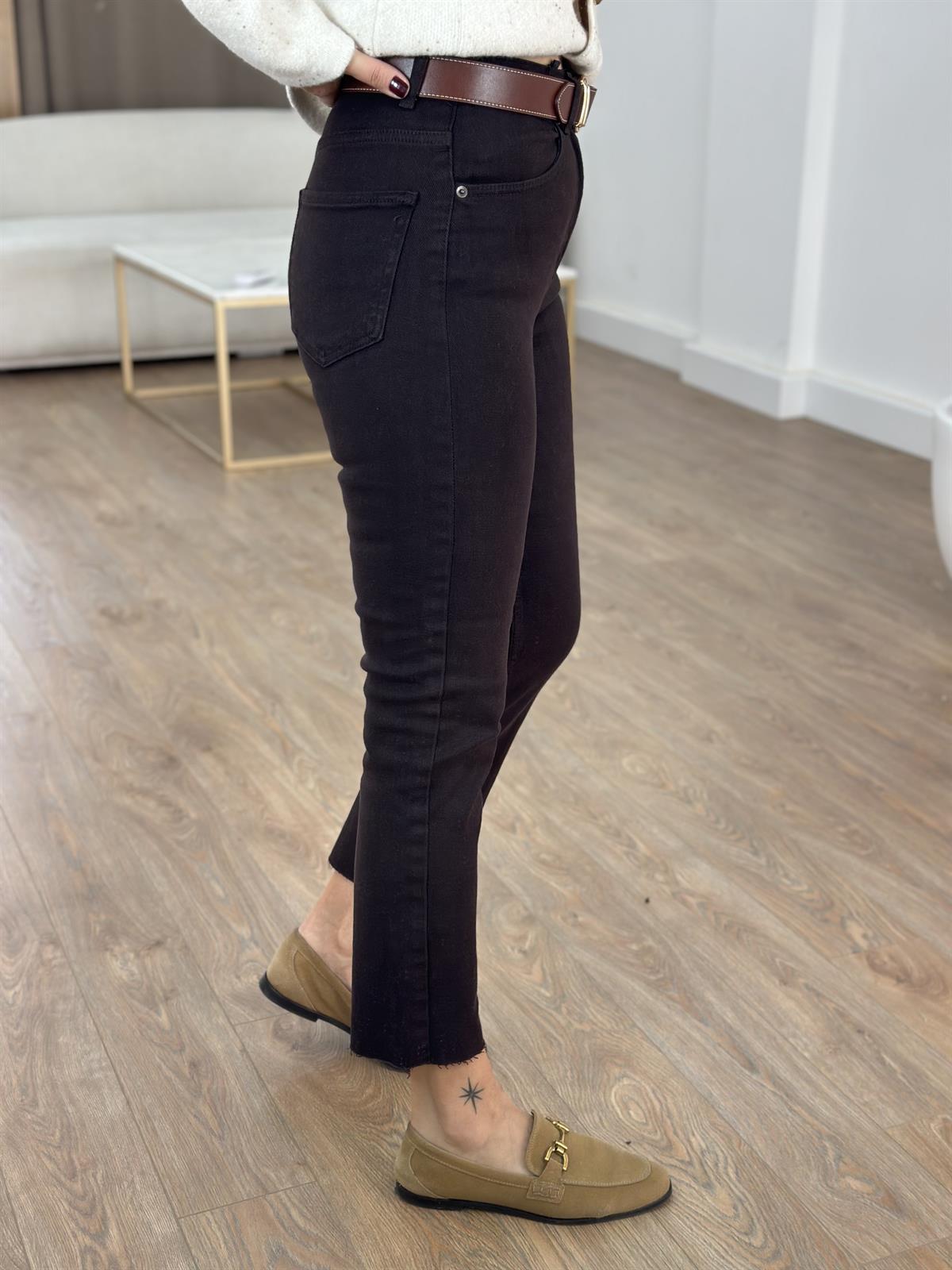 Orijinal Marka Kesik Paça Jean - Kahverengi