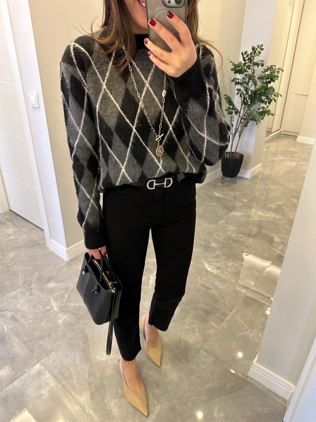 Orijinal Marka Kesik Paça Jean - Siyah