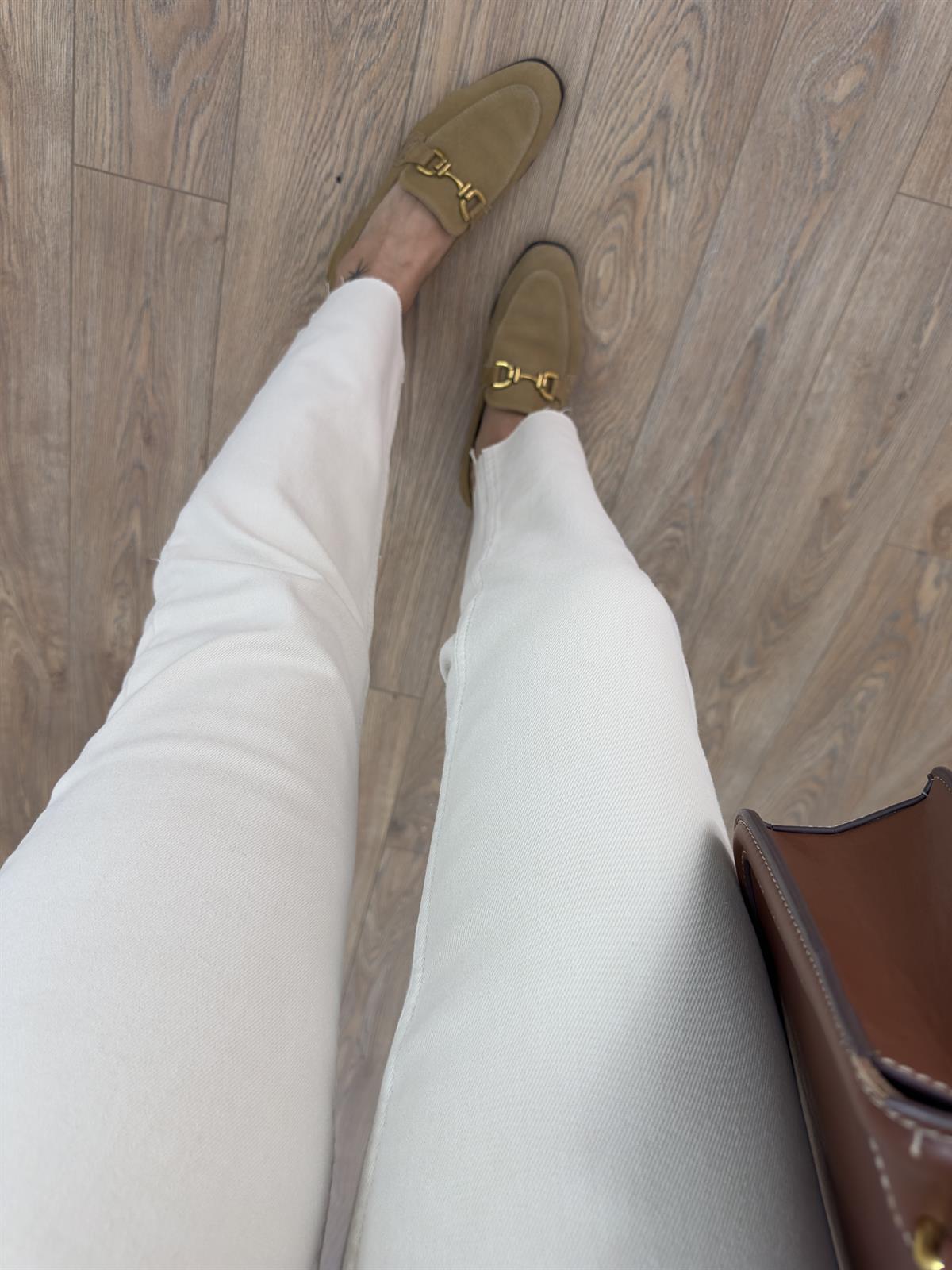 Orijinal Marka Kesik Paça Jean - Taş