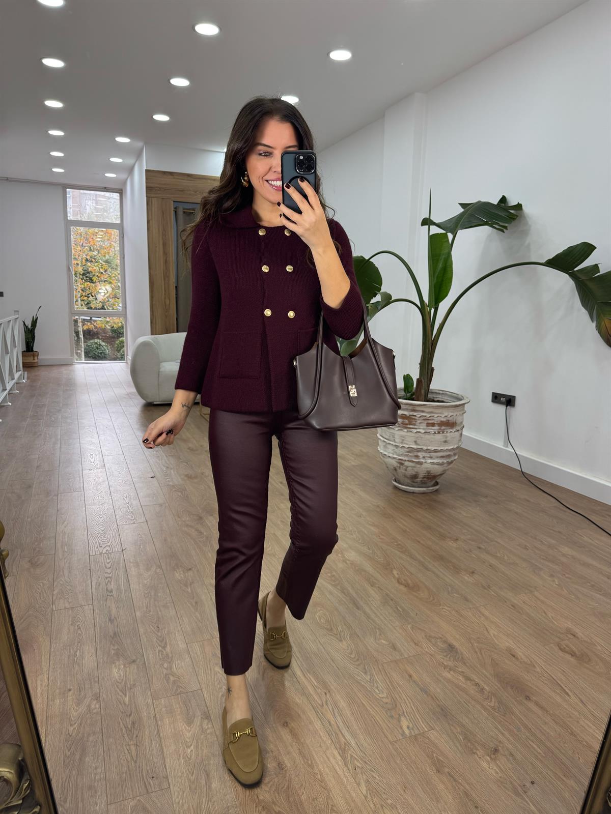 Orijinal Marka Mumlu Jean - Bordo