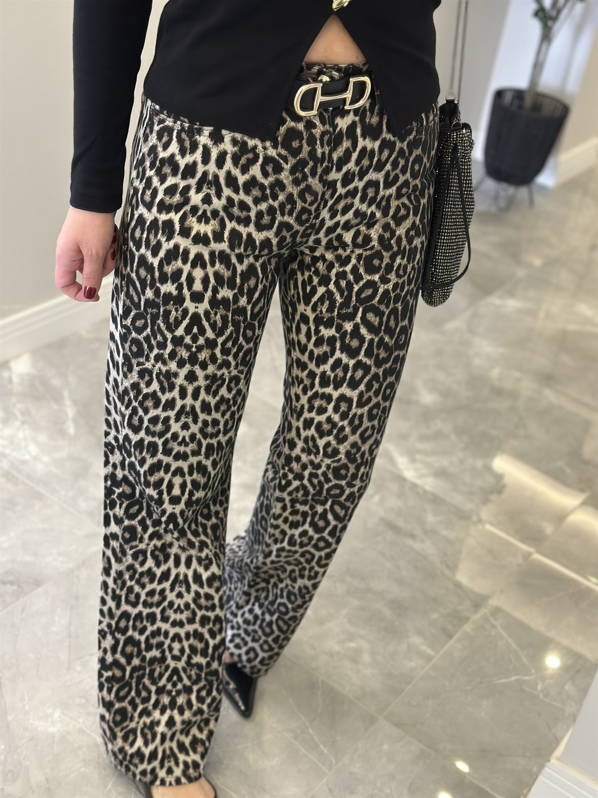 Orijinal Marka Leopar Straight Jean