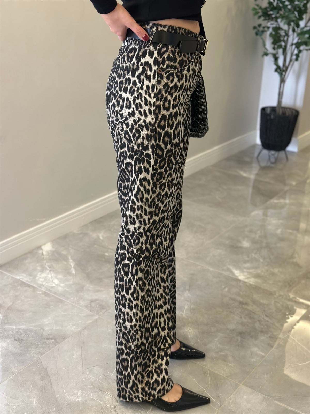 Orijinal Marka Leopar Straight Jean