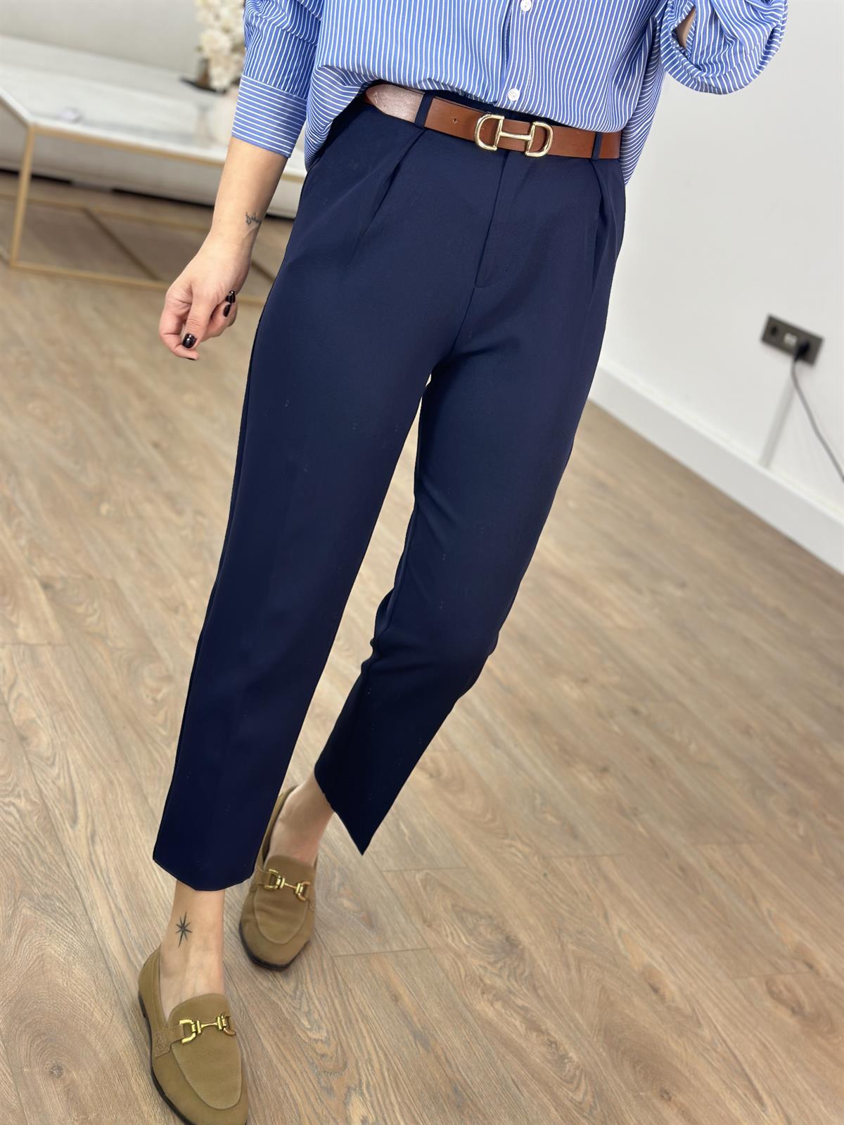 Orijinal Marka Likralı Havuç Pantolon - Lacivert