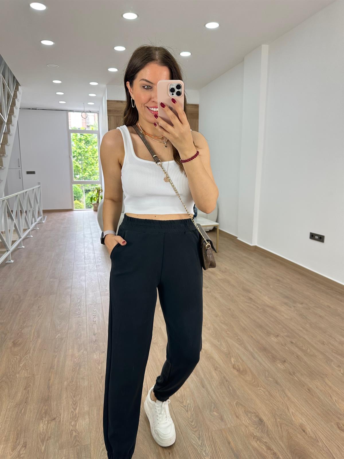 Orijinal Marka Modal Kumaş Eşofman Altı-Antrasit