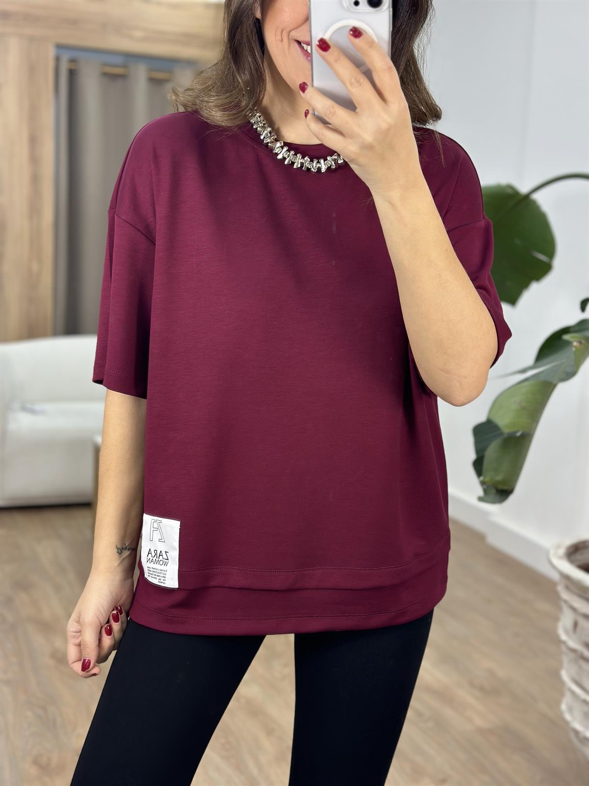 Orijinal Marka Modal Oversize Tshirt - Siyah
