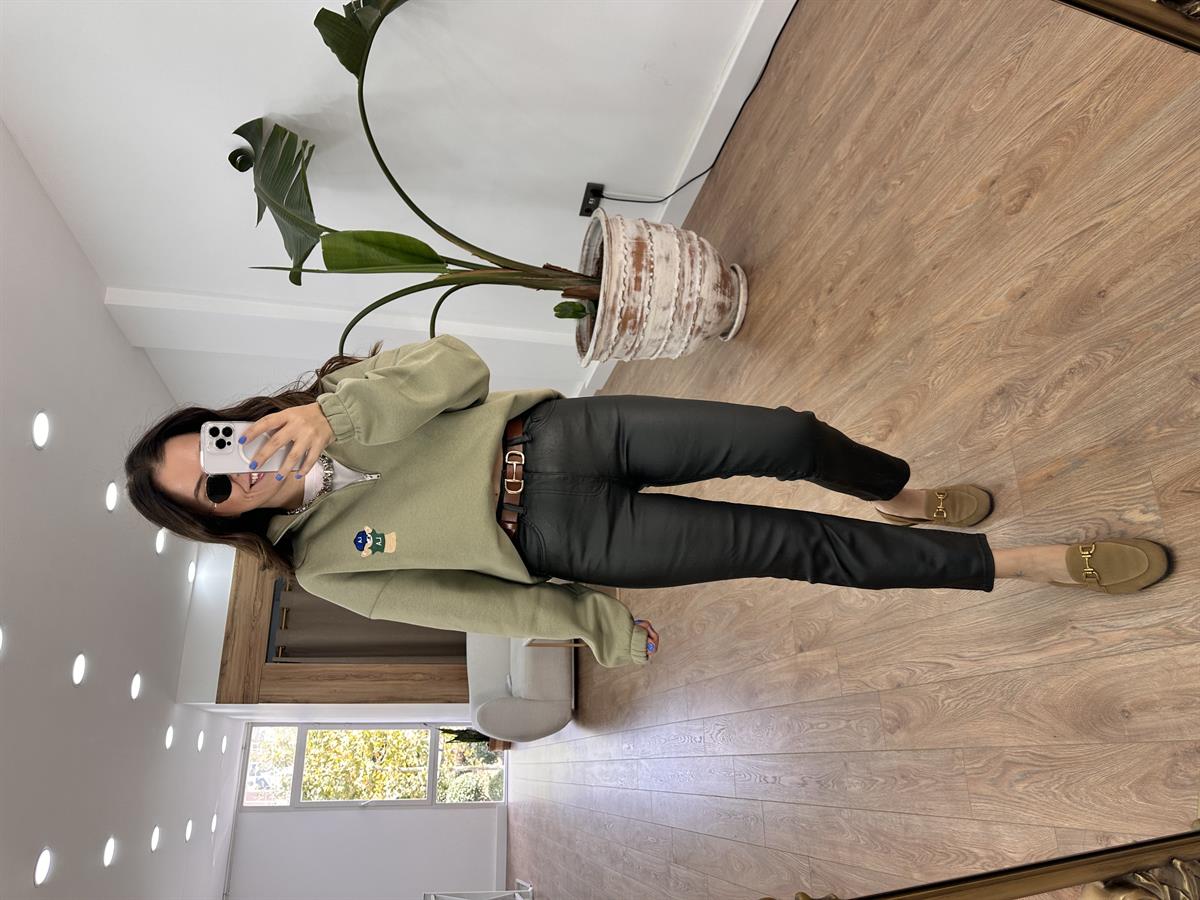 Orijinal Marka Mumlu Pantolon - Haki