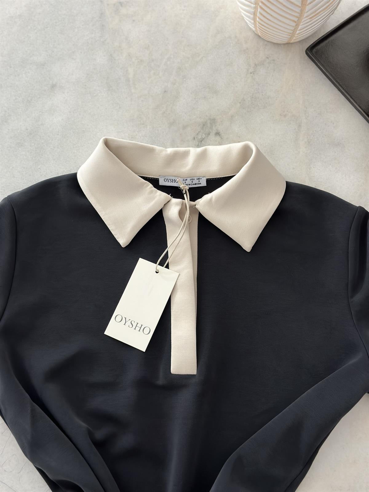 Orijinal Marka Pileli Polo Yaka Elbise 