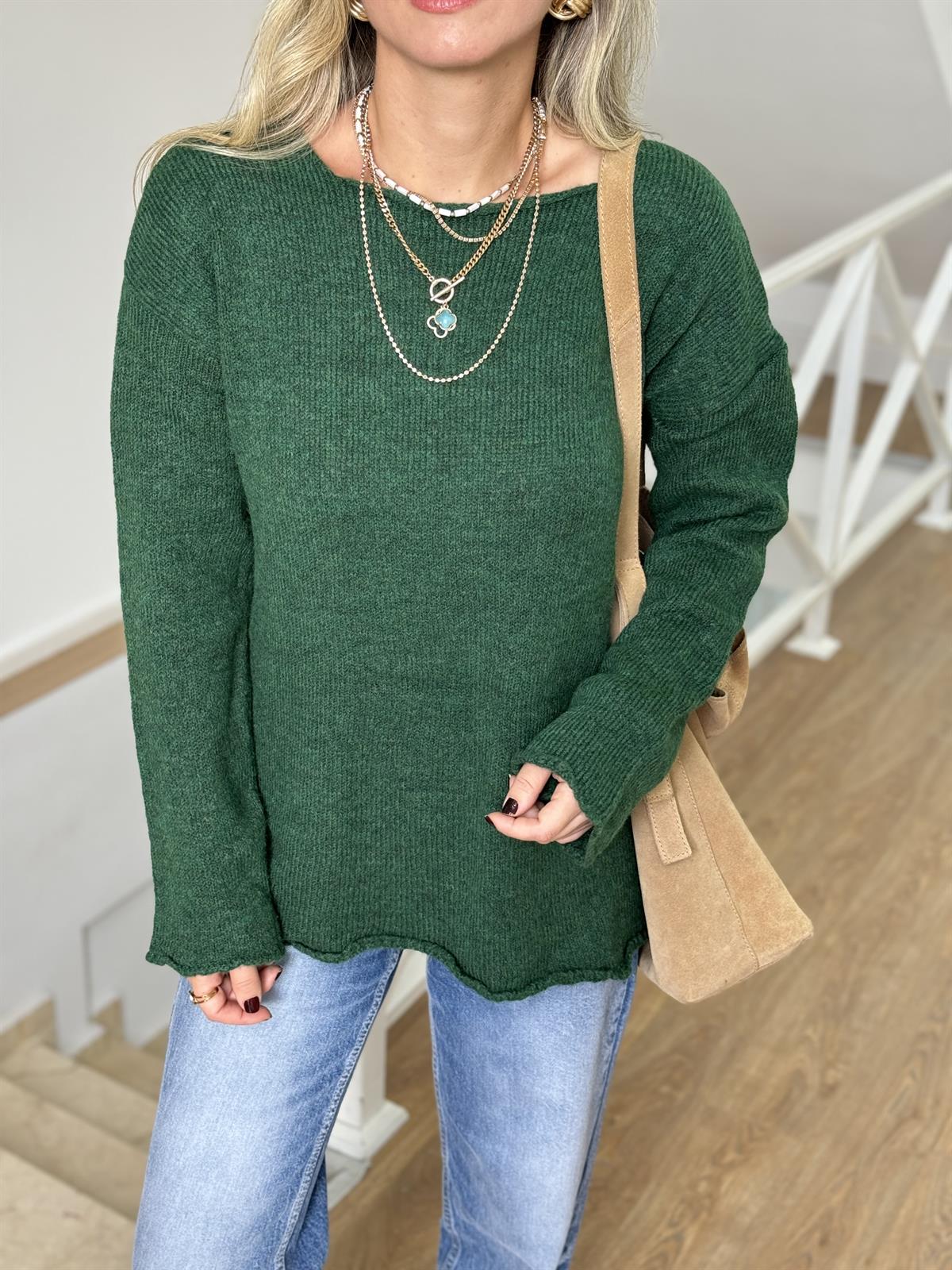 Orijinal Marka Salaş Kazak - Zümrüt