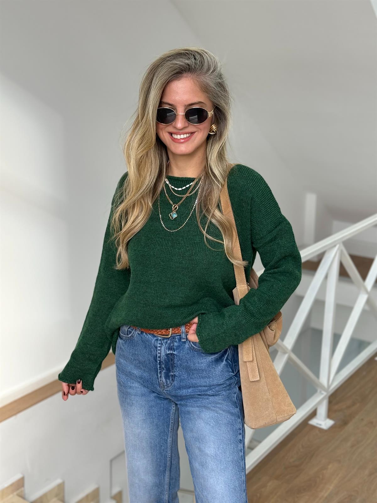 Orijinal Marka Salaş Kazak - Zümrüt