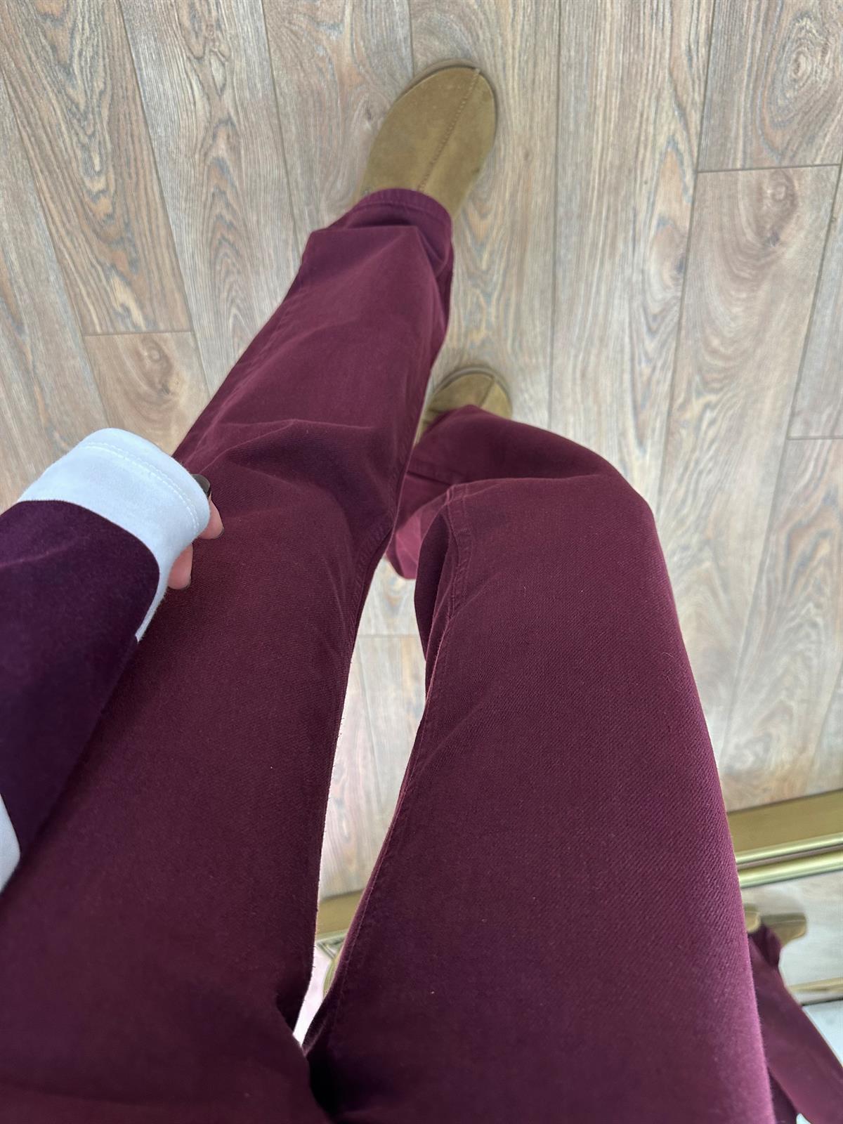 Orijinal Marka Straight Jean - Bordo