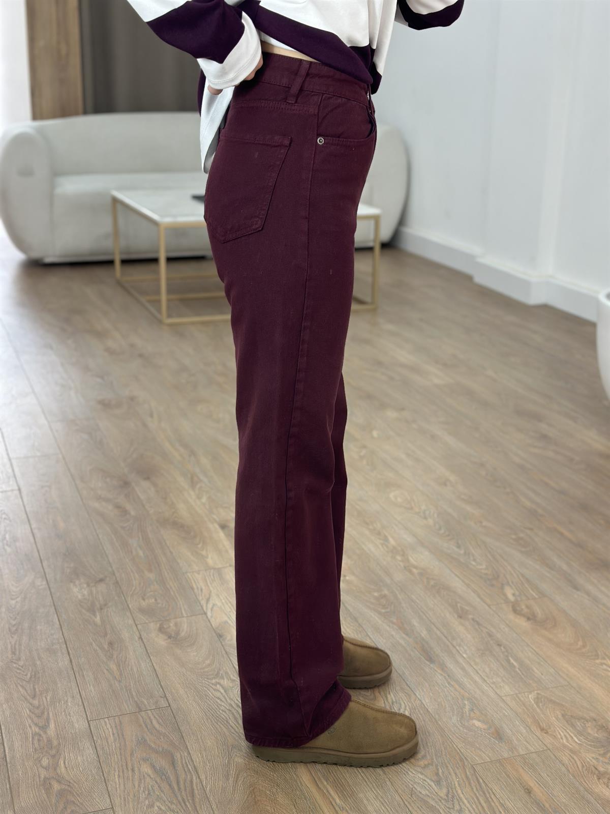 Orijinal Marka Straight Jean - Bordo