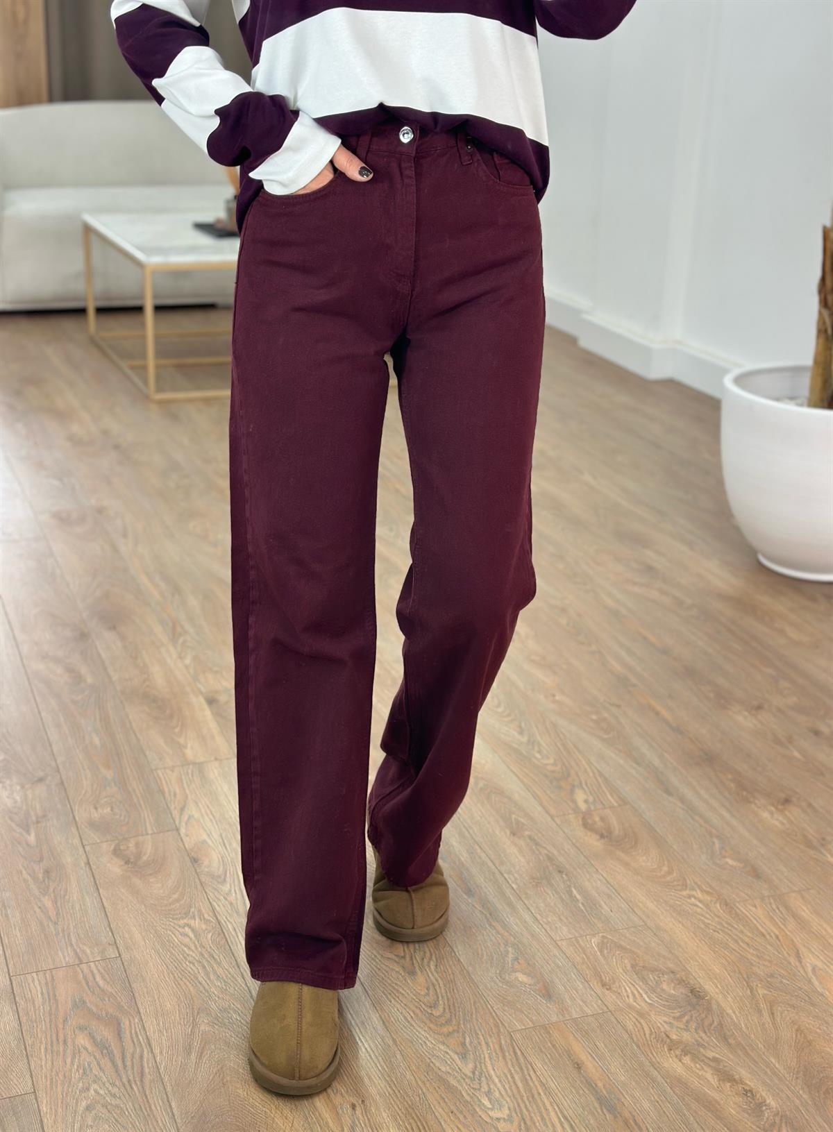 Orijinal Marka Straight Jean - Bordo
