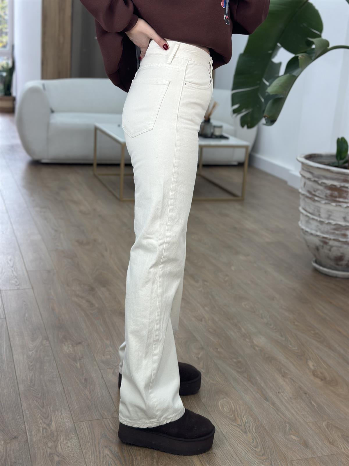 Orijinal Marka Straight Jean - Ekru