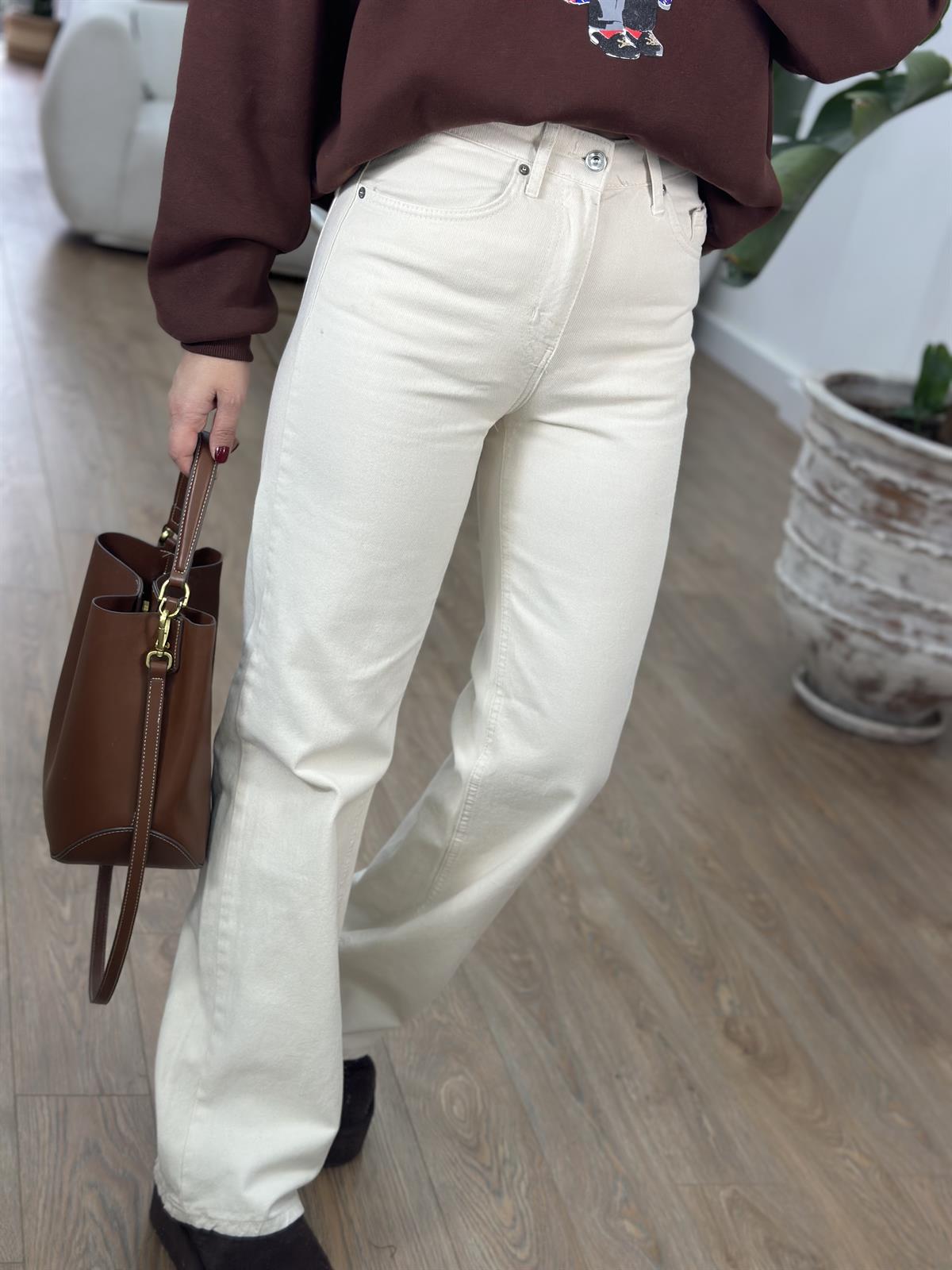 Orijinal Marka Straight Jean - Ekru