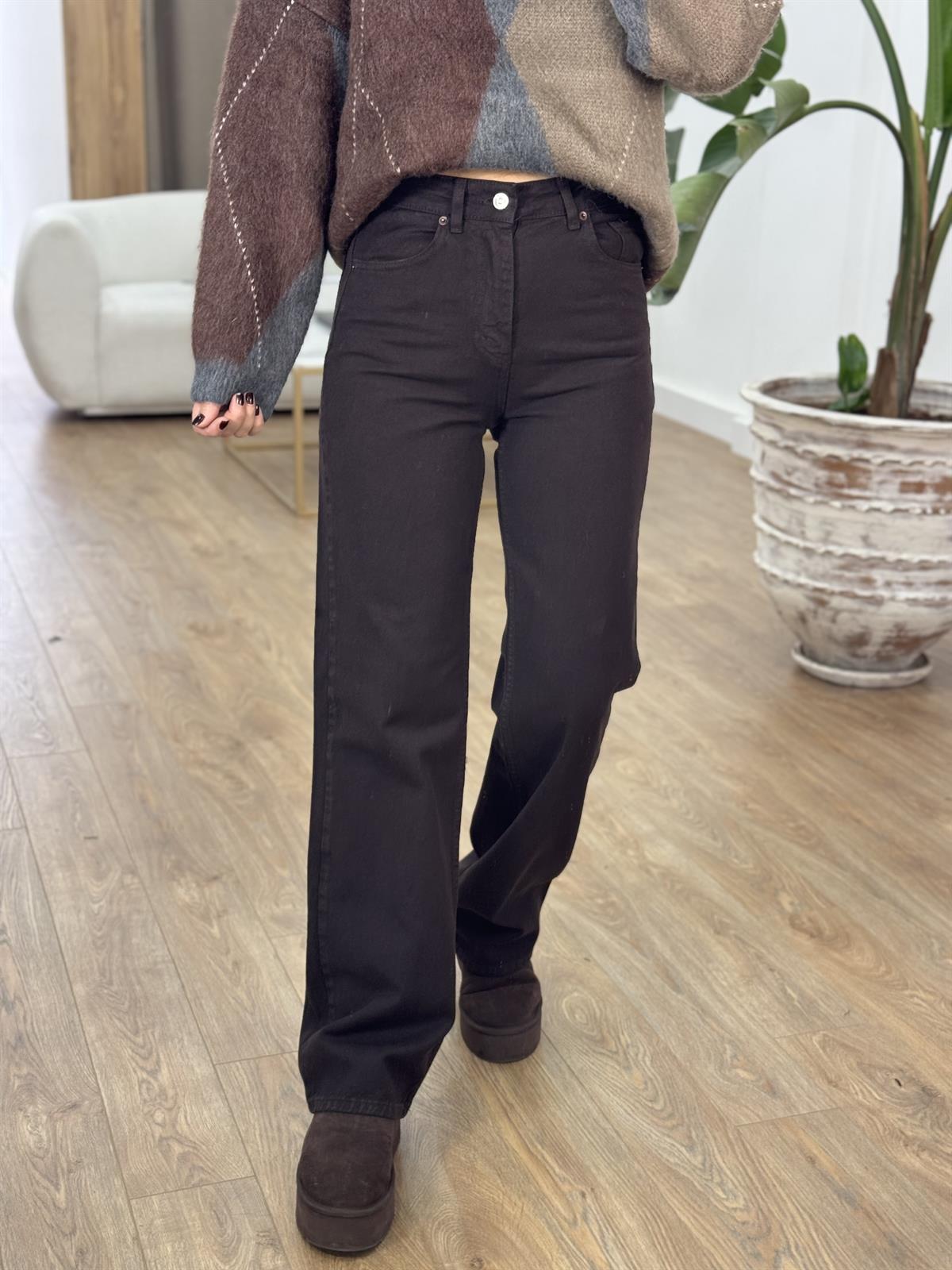 Orijinal Marka Straight Jean - Acı Kahve