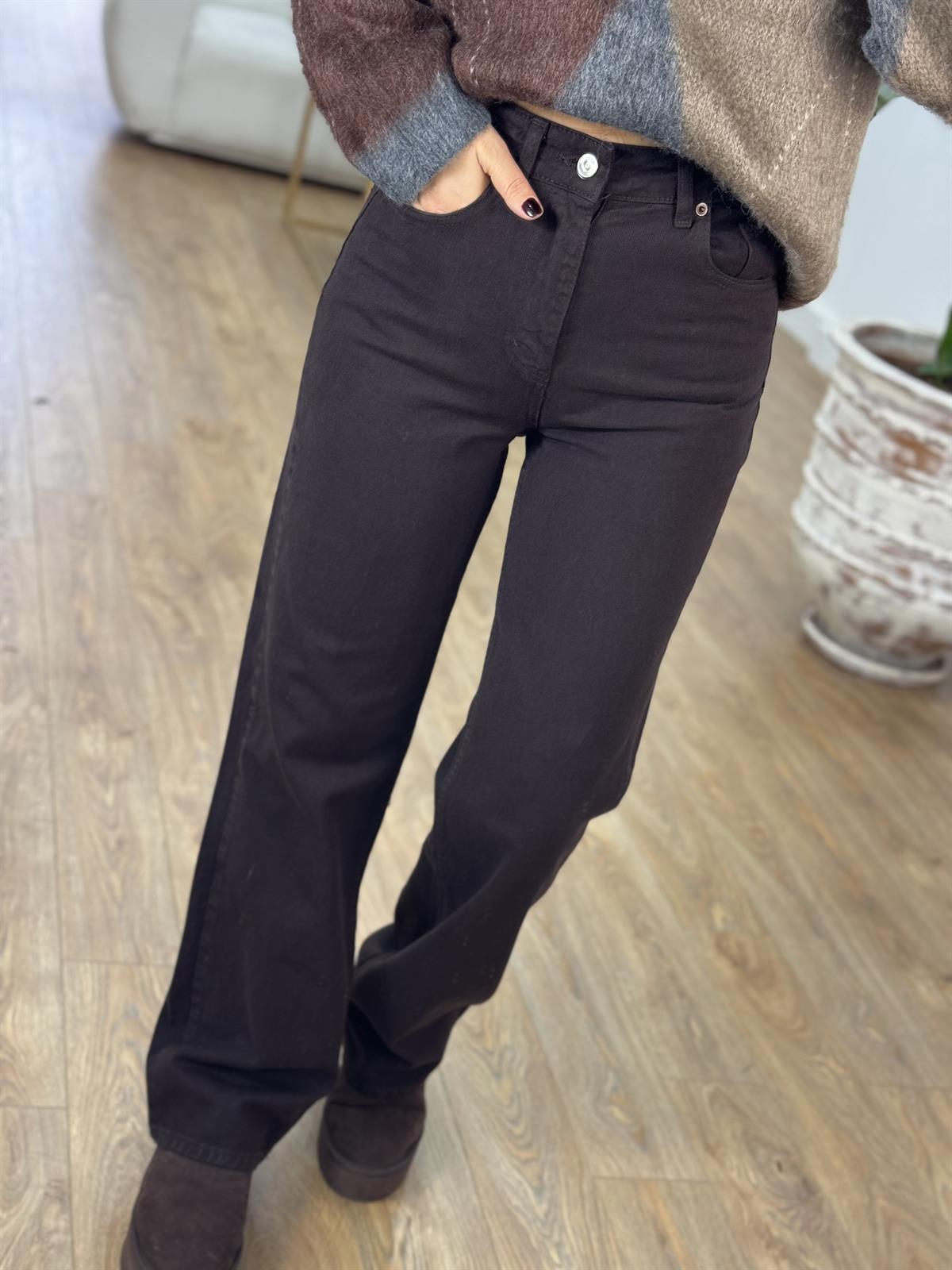 Orijinal Marka Straight Jean - Acı Kahve