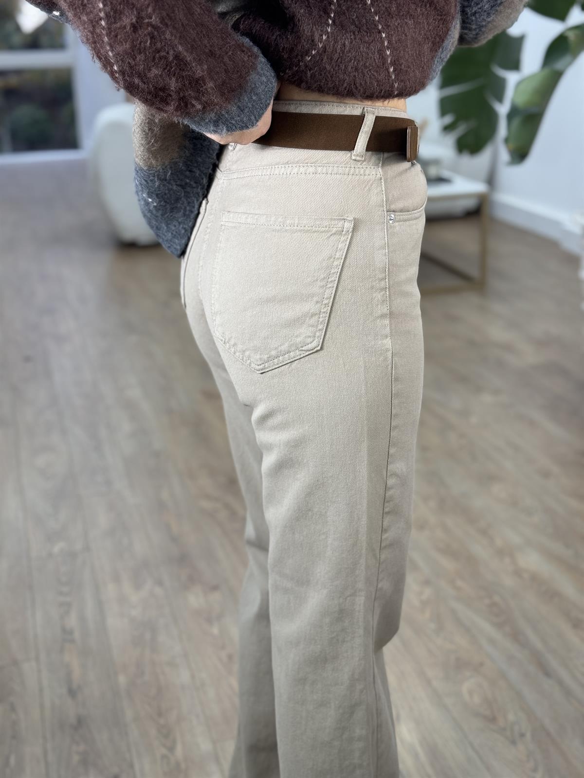 Orijinal Marka Straight  Jean - Vizon