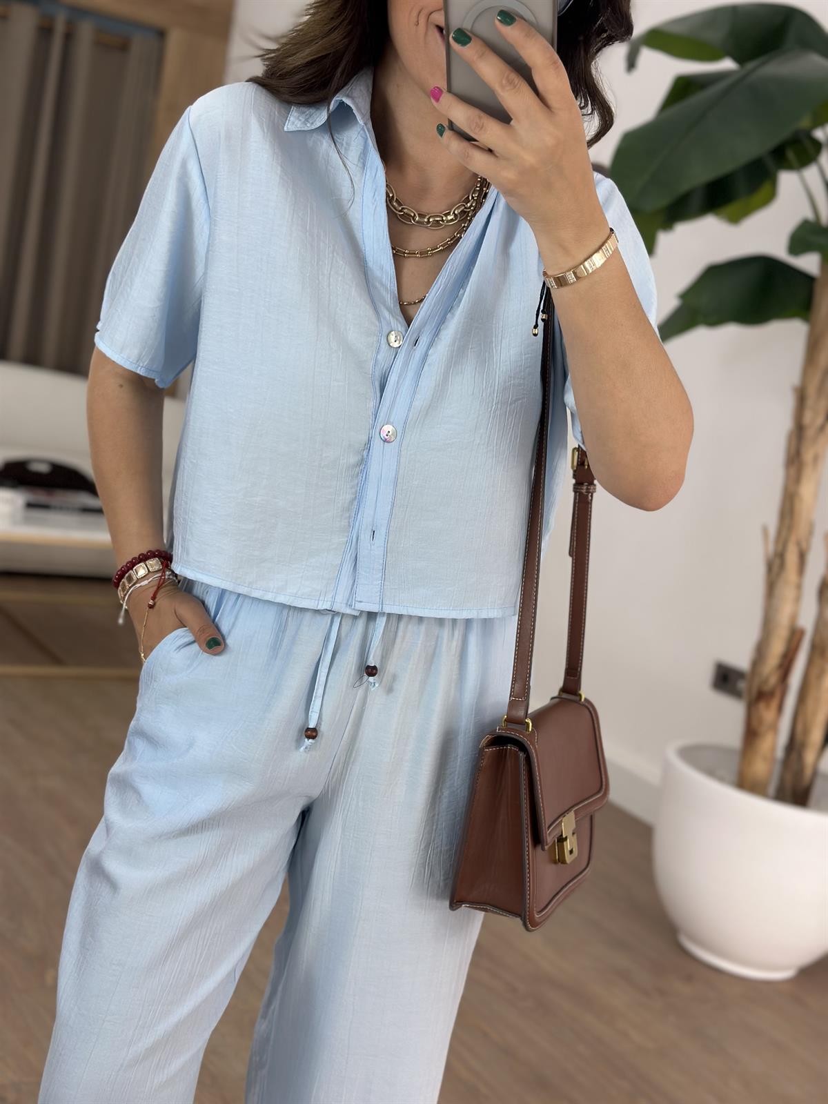 Orijinal Marka Tensel Tiril Takım - Bebe Mavisi