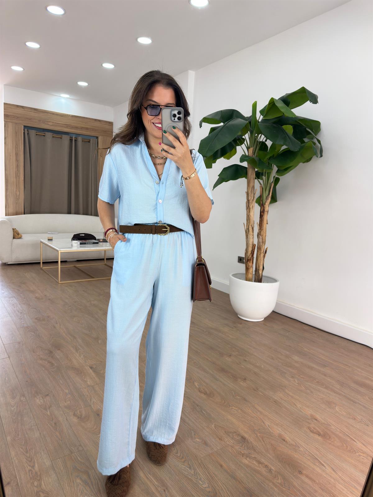 Orijinal Marka Tensel Tiril Takım - Bebe Mavisi