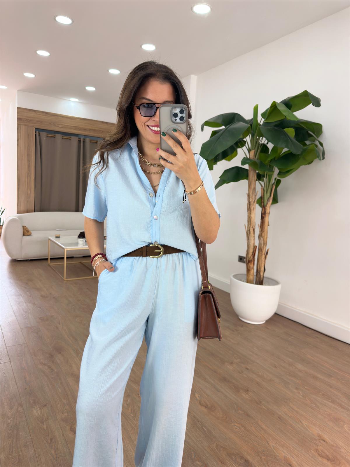 Orijinal Marka Tensel Tiril Takım - Bebe Mavisi