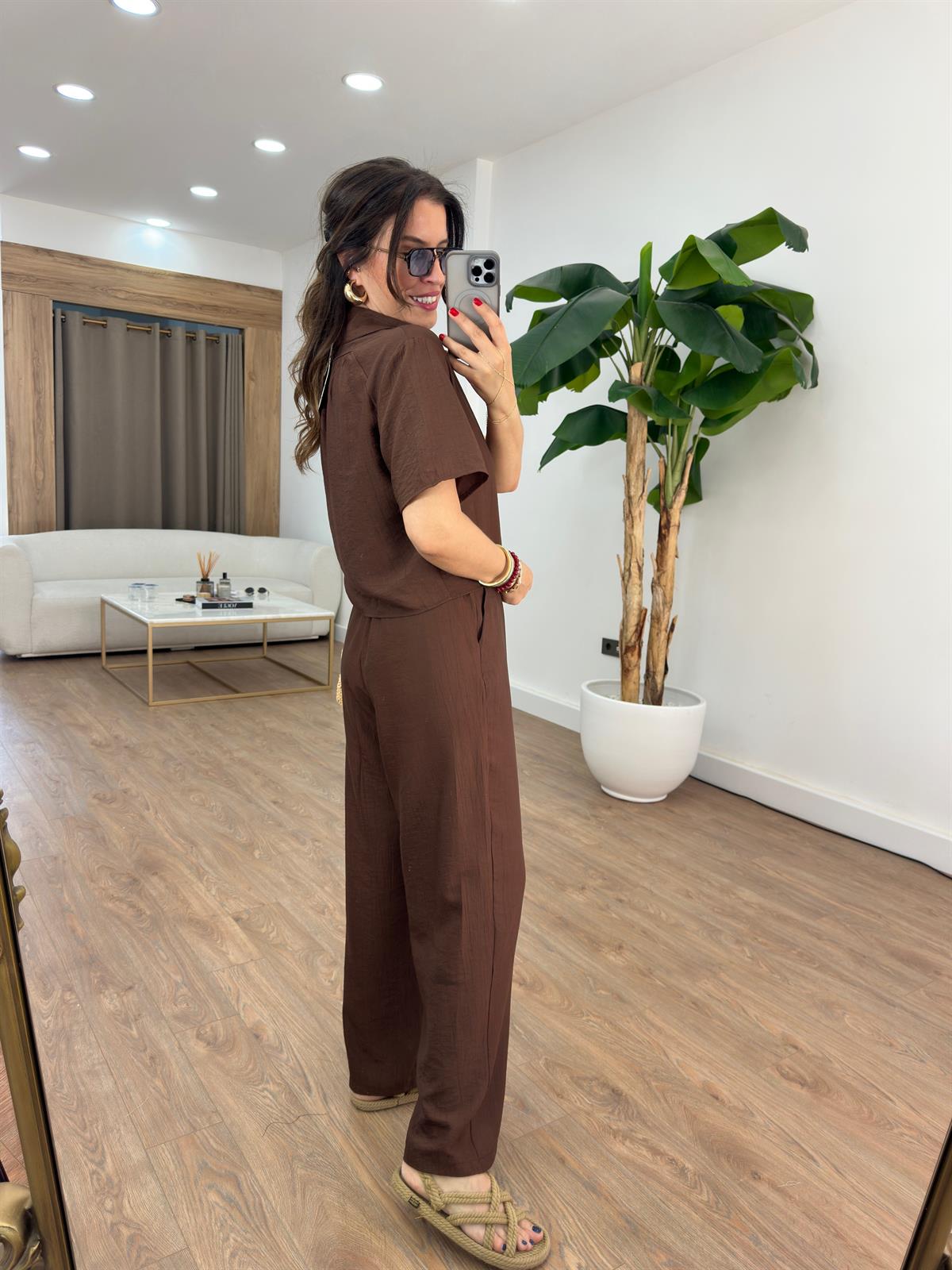 Orijinal Marka Tensel Tiril Takım - Kahverengi