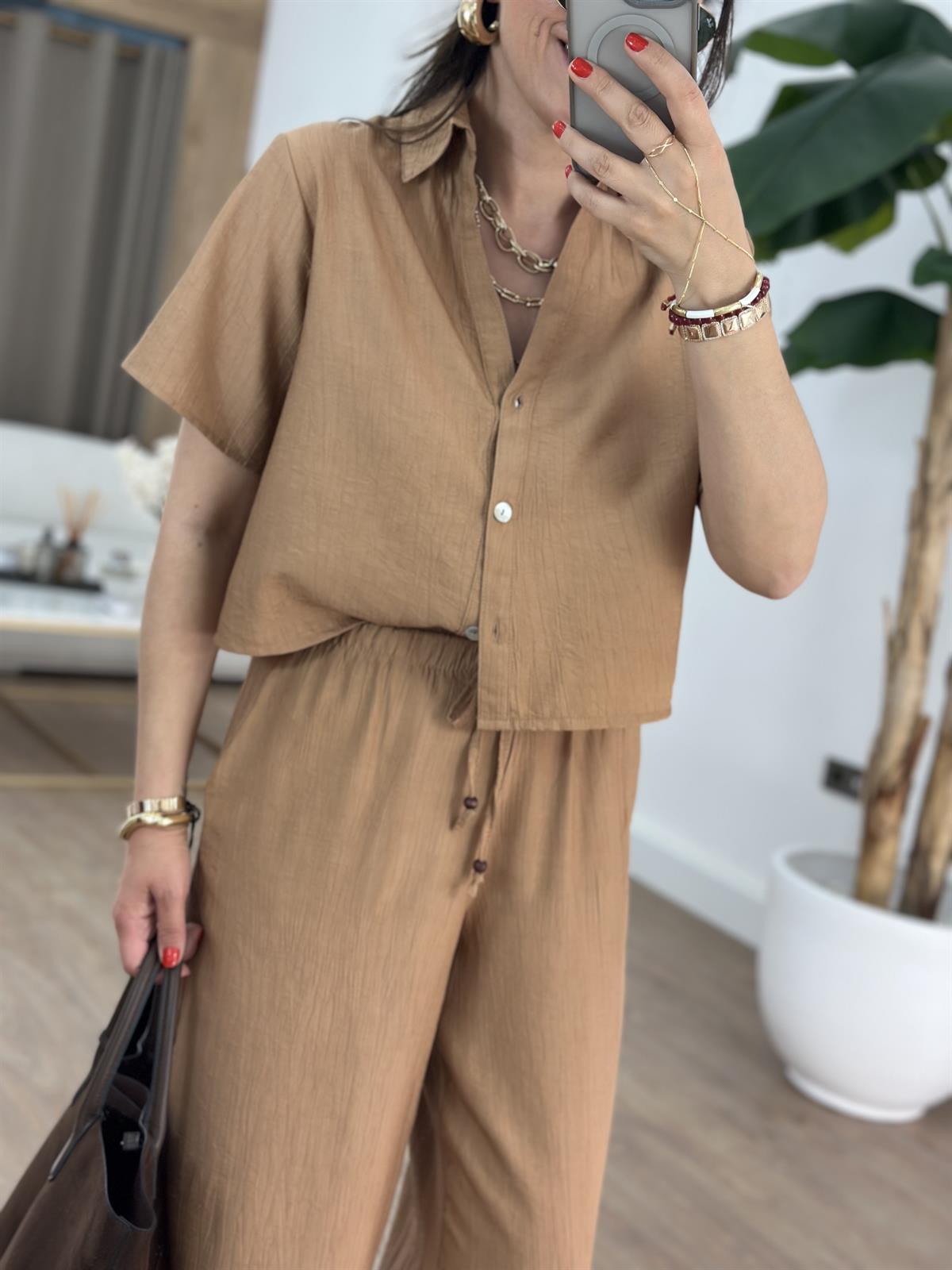 Orijinal Marka Tensel Tiril Takım - Kahverengi