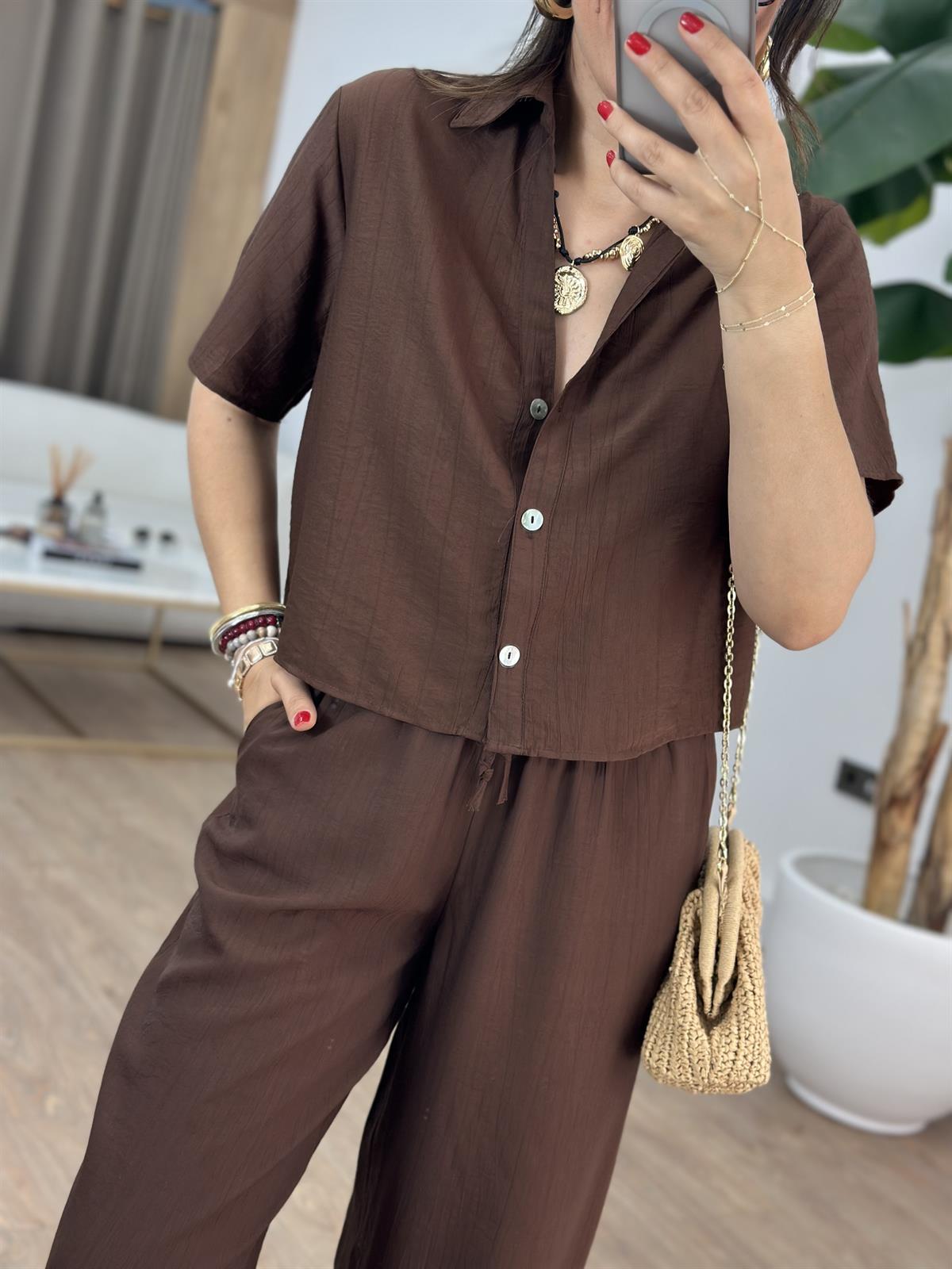 Orijinal Marka Tensel Tiril Takım - Kahverengi