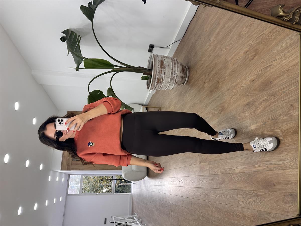 Orijinal Marka Toparlayıcı Tayt - Kahverengi 