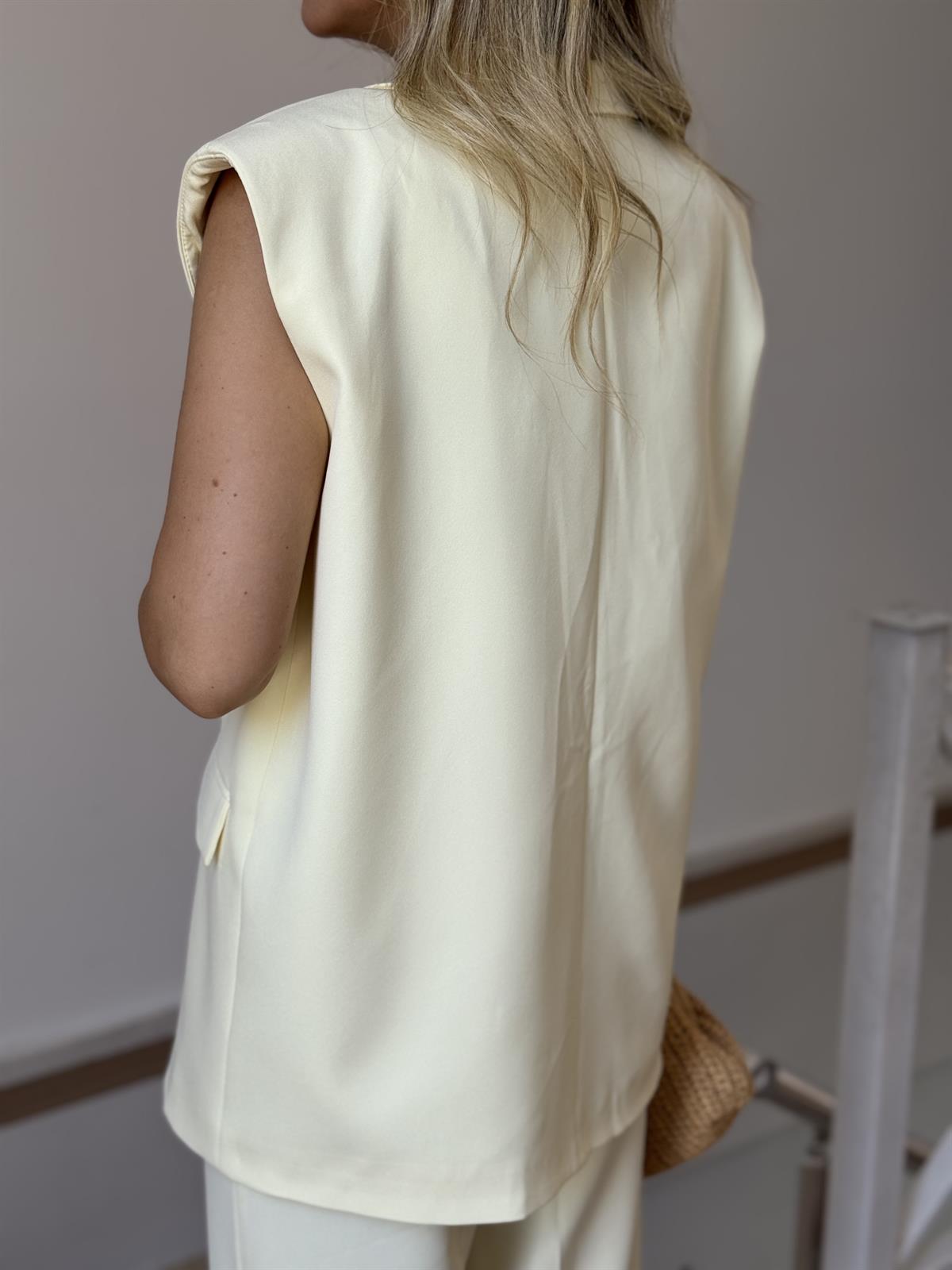 Orijinal Marka Yelek Pantolon Takım - Sarı