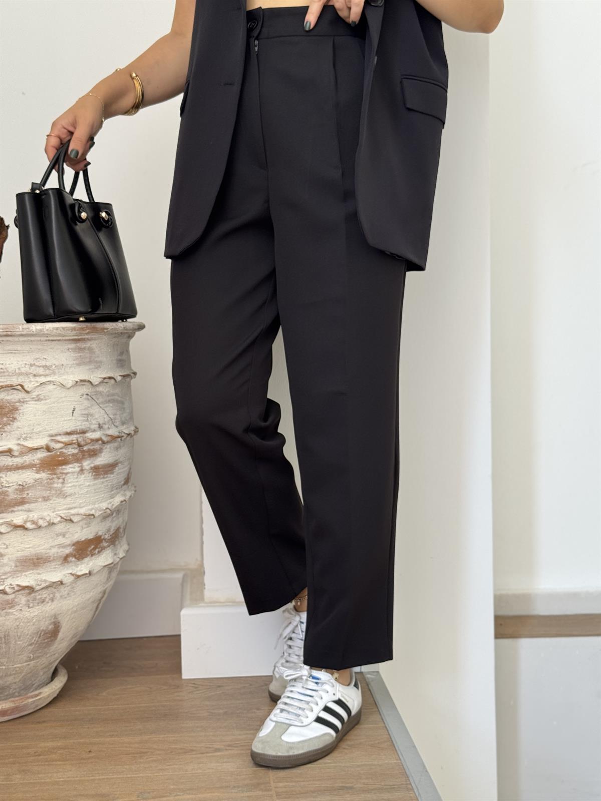 Orijinal Marka Yelek Pantolon Takım - Siyah