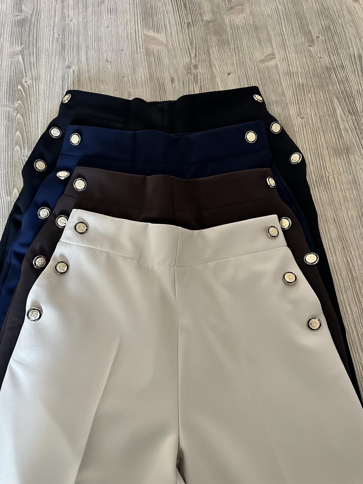 Orjinal Marka Arkası Lastikli Havuç Pantolon-Lacivert