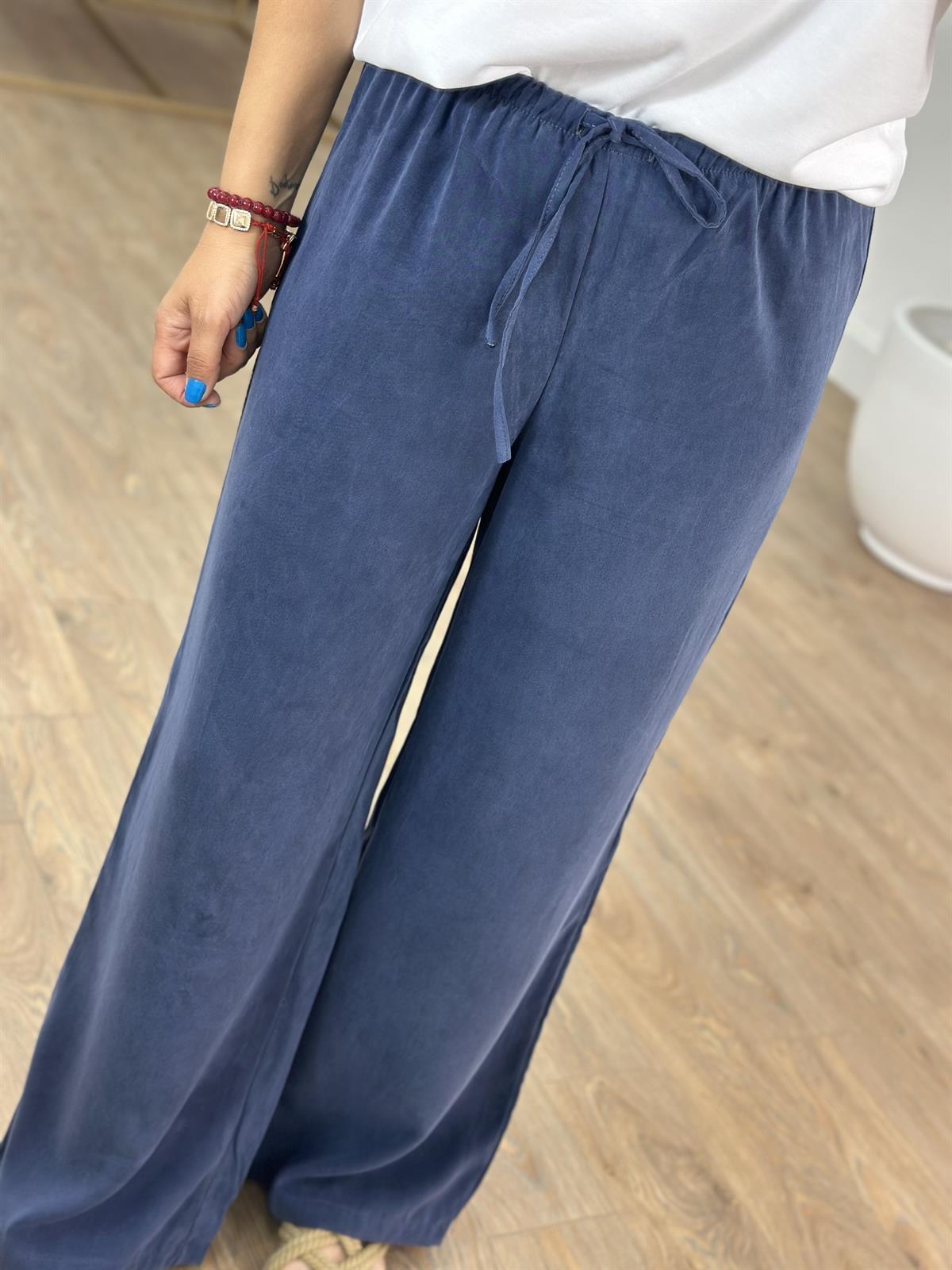 Orjinal Marka Beli Lastikli Pantolon - Lacivert