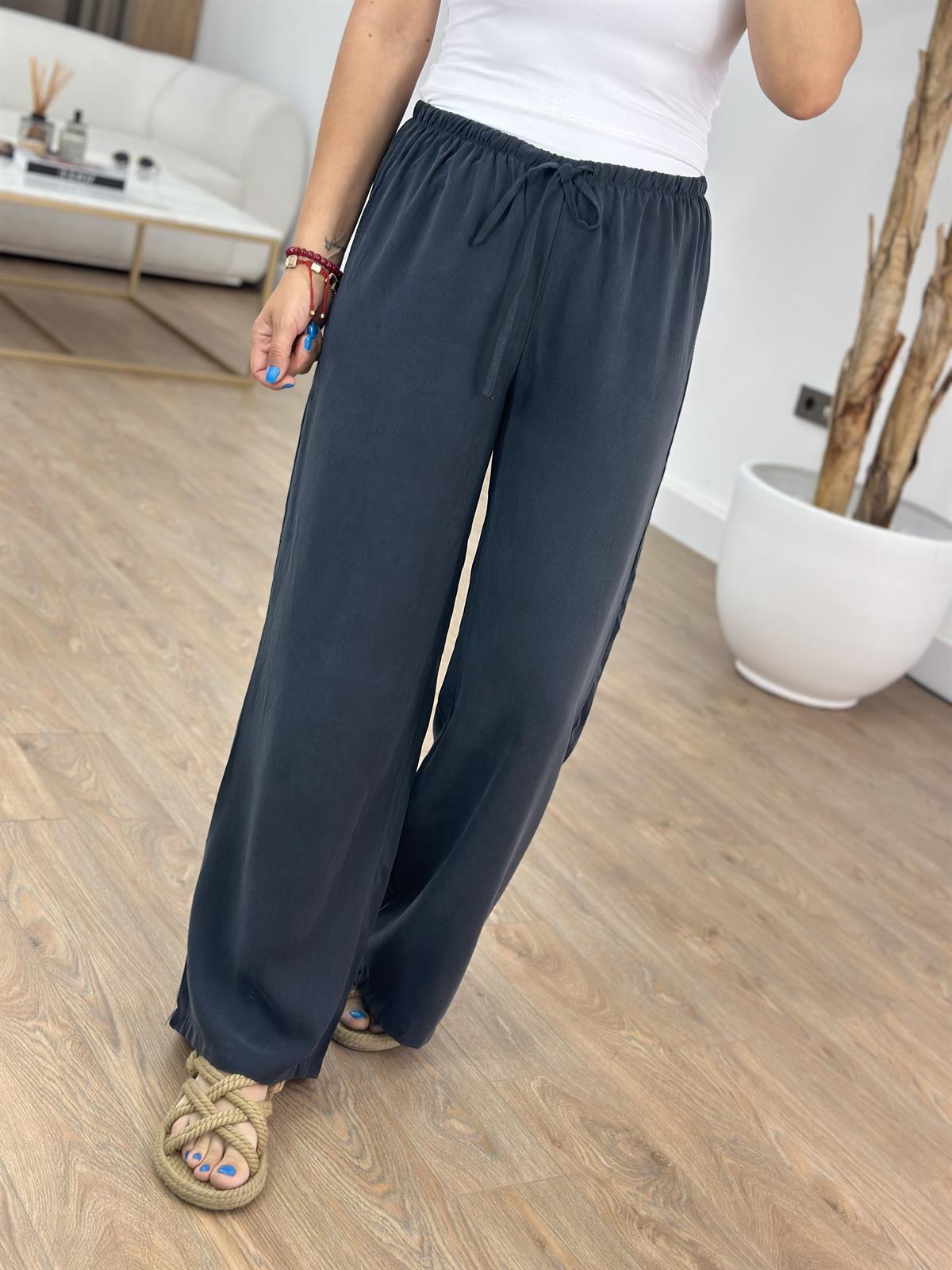 Orjinal Marka Beli Lastikli Pantolon - Antrasit