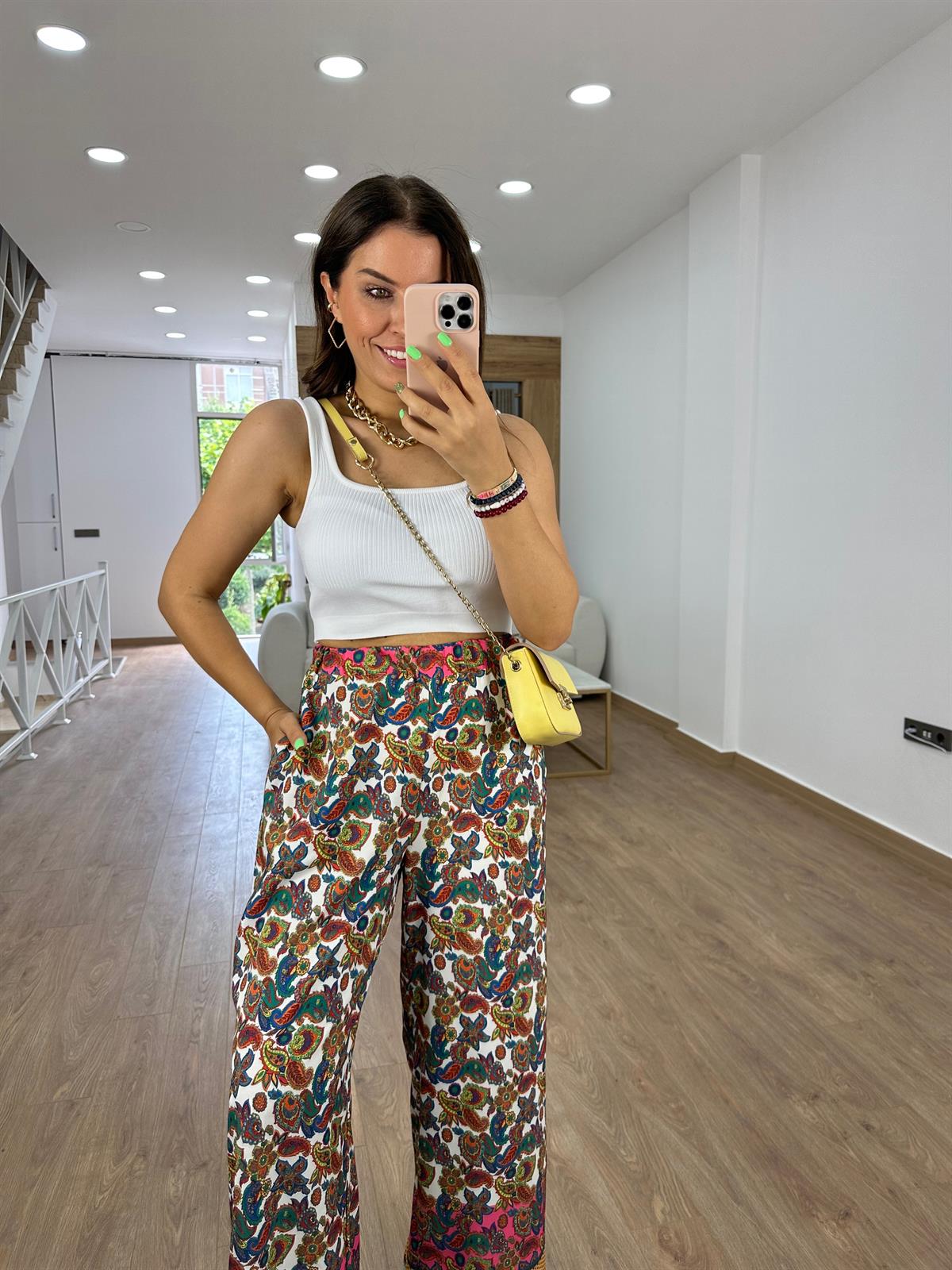 Orjinal Marka Cepli Palazzo-Desenli