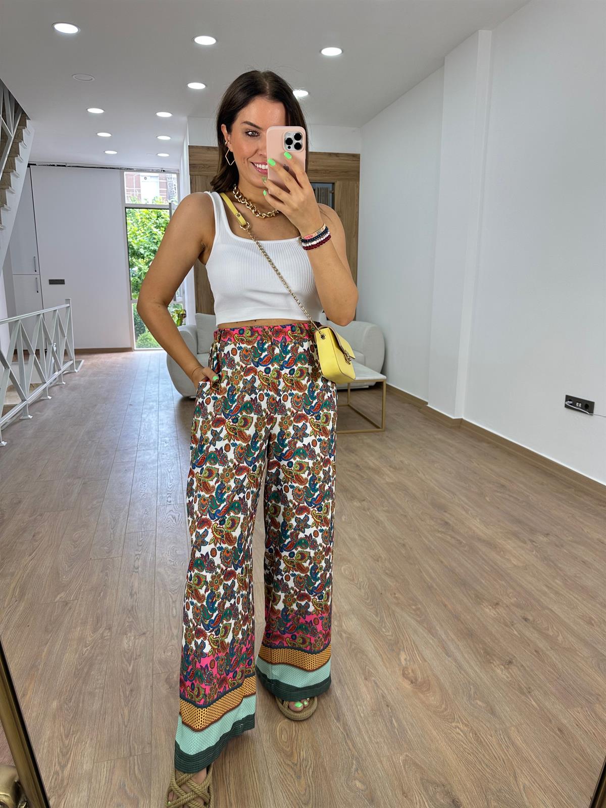 Orjinal Marka Cepli Palazzo-Desenli