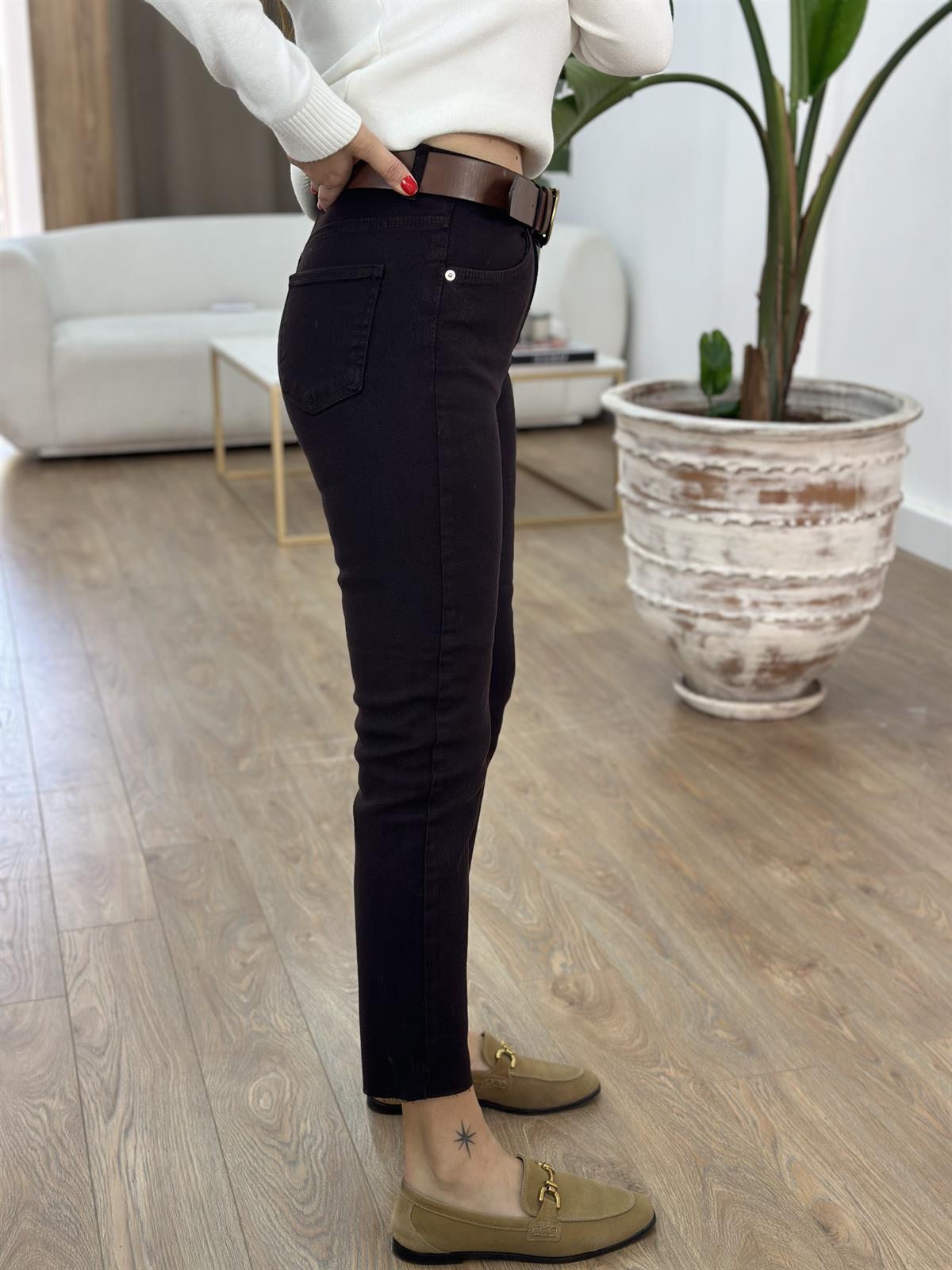 Orjinal Marka Kesik Paça Jean - Acı Kahve