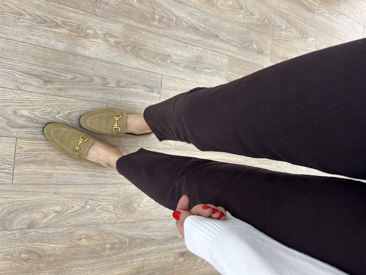 Orjinal Marka Kesik Paça Jean - Acı Kahve