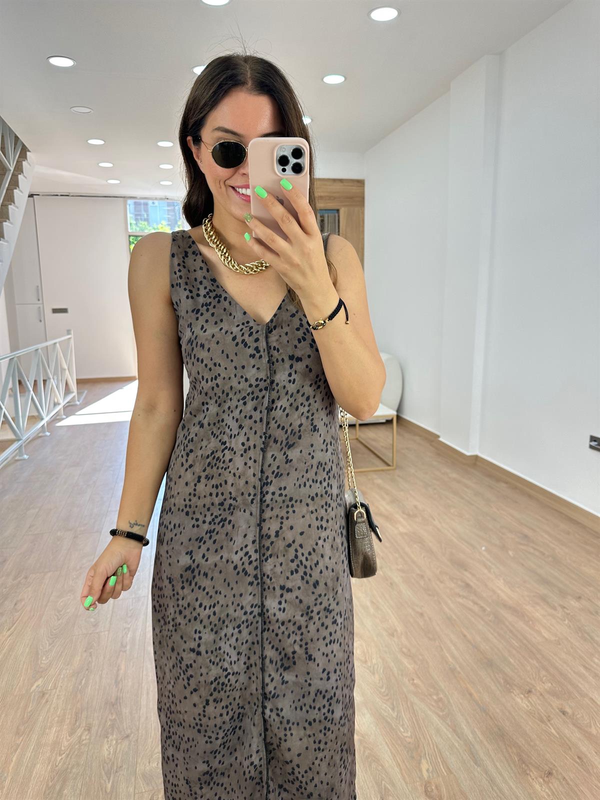 Orjinal Marka Model Desenli Elbise-Haki